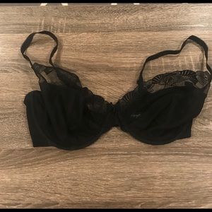 Panache black lace bra